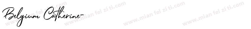 Belgium Catherine字体转换